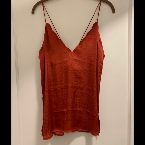 ✨HP✨Free People Scalloped Silk Tank - Picture 3 of 6